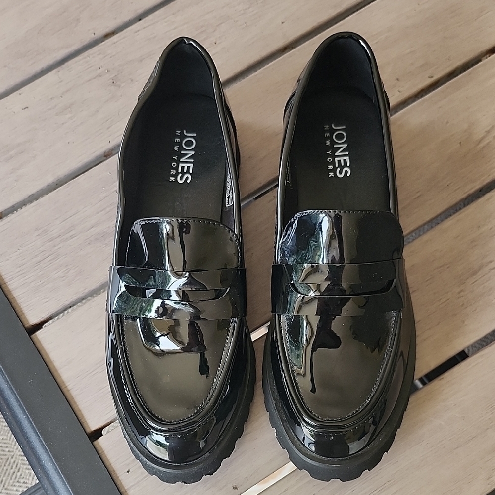 Jones New York Glossy Black Footwear